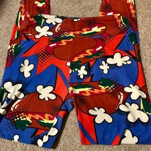 UNICORN!! EUC LULAROE HOT DOG LEGGINGS!!!